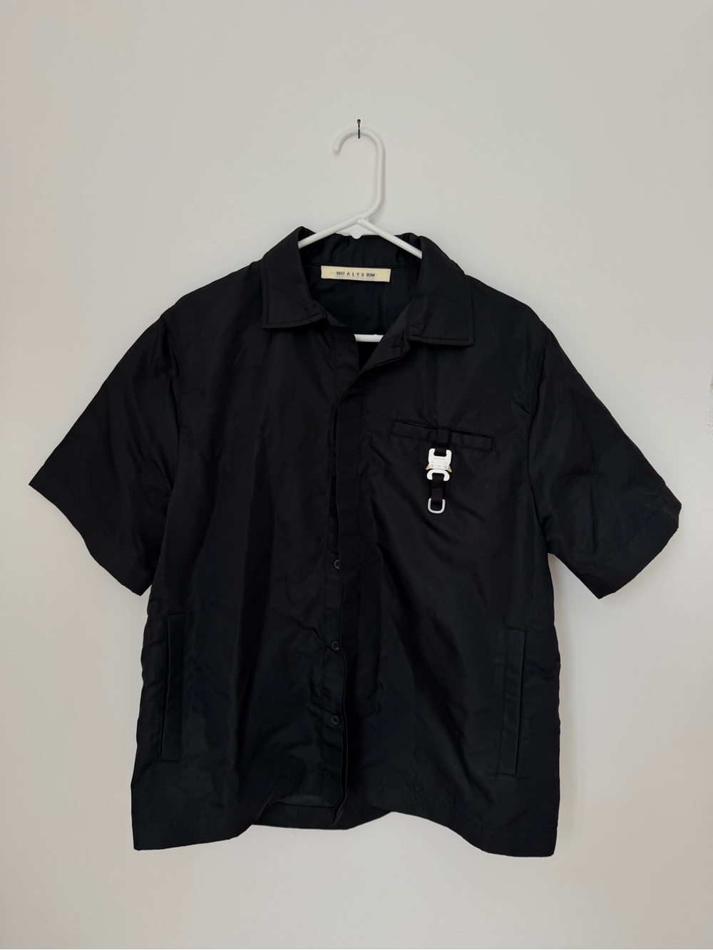 1017 ALYX 9SM Nylon Button Up Rollercoaster Buckle Size Small